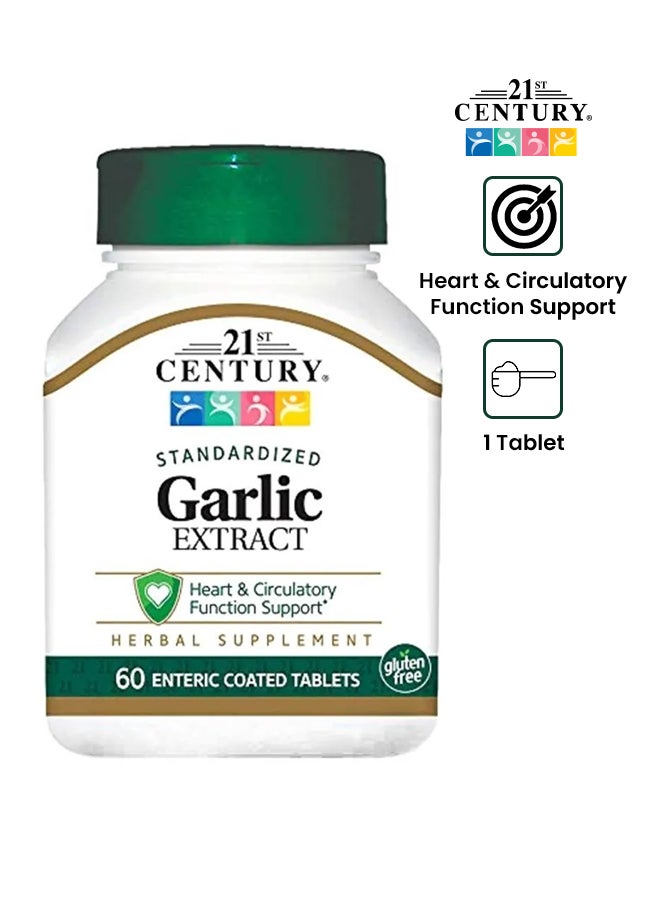 21st Century Garlic Extract - 60 Tablets - Image 1
